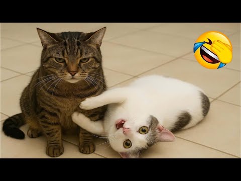Видео: Самый смешной клип про кошек и собак 2025 года😼🐶Попробуйте не засмеяться😜 #176