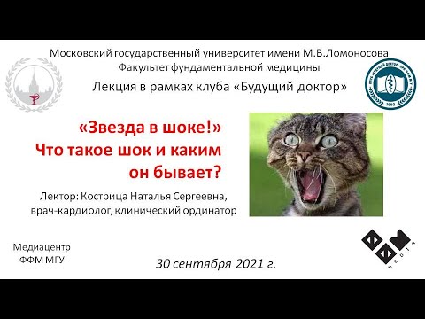 Видео: Н.С. Кострица - "Звезда в шоке!" Что такое шок и каким он бывает?