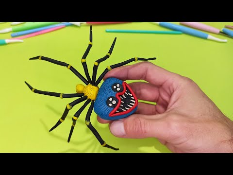 Видео: Страшная история ХАГГИ ВАГГИ ПАУК и лепка из пластилина