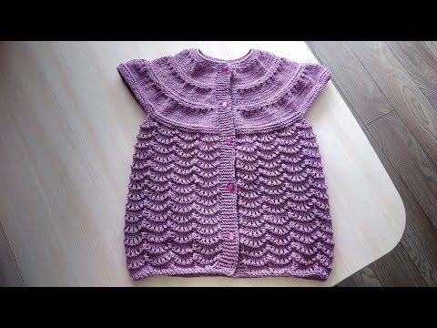 Видео: Жилетка для девочки "Катюша"