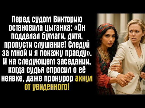 Видео: Перед судом Викторию остановила цыганка: «Он подделал бумаги, дитя, пропусти слушание! Следуй за...