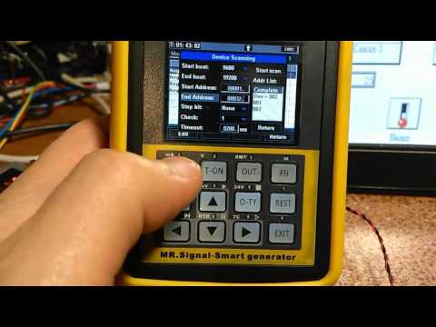 Видео: Китайский калибратор MR9270S,работа в режиме Modbus RTU Master