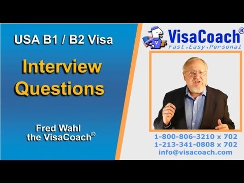 Видео: Вопросы и ответы на собеседование по гостевой визе США B1 B2 b214