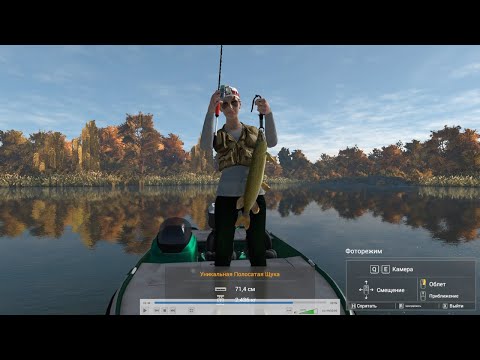 Видео: Fishing Planet - Эмеральд. Как ловить Уникальную Полосатую Щуку. ЕСТЬ МЕТКА.