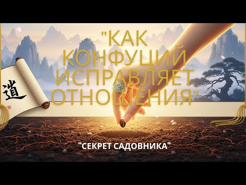 Видео: Садовник ваших отношений мудрость Конфуция для гармонии в паре