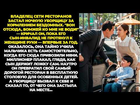 Видео: Миллионер застал ночную уборщицу с сыном-инвалидом — то, что он сделал утром, шокировало всех…