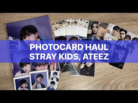 Видео: ☆ kpop photocard haul | распаковка карт stray kids, ateez | знакомство