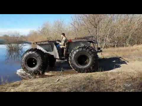 Видео: Вездеход Каркалыга на К-700, заплыв