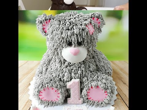 Видео: 3D торт  Мишка/ 3D cake Teddy bear