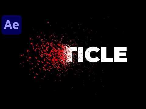 Видео: Анимация распада частиц текста в After Effects — Учебное пособие по After Effects | Плагины не ис...