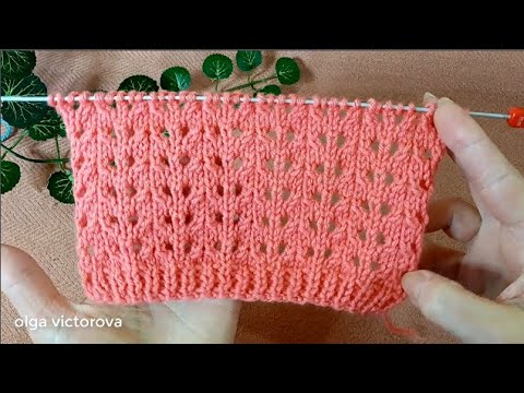 Видео: ЕСЛИ ЛЕГКО И КРАСИВО - ТО ВОТ ТАК. АЖУРНЫЙ УЗОР 979 Вязание Узоры спицами