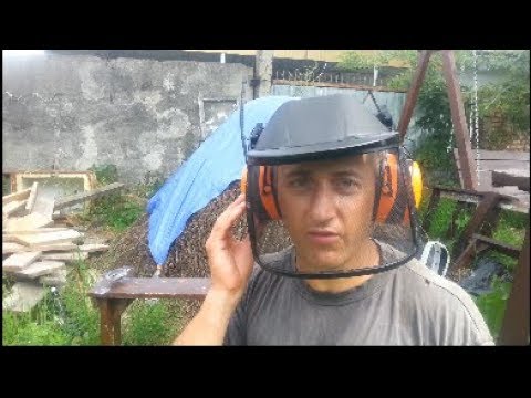Видео: Защита глаз, лица, слуха при работе мотокосой
