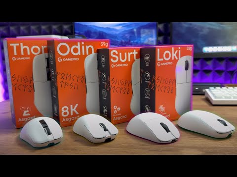 Видео: ТОП-4 ігрові миші у 2025. Серія GamePro Asgard: Odin, Loki, Surt і Thor.