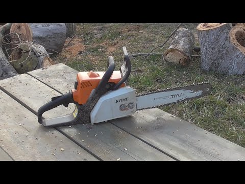 Видео: Бензопила Stihl MS180 запуск после долгого простоя