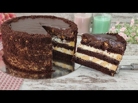 Видео: торт "АРАХИС в ШОКОЛАДЕ"! Бюджетный и нереально вкусный ! Без сливок, сыра и желатина!