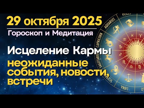 Видео: 29 октября: исцеление Кармы. Неожиданные события, новости, встречи...