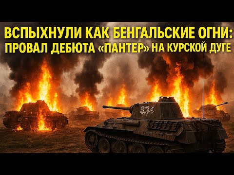 Видео: "Вспыхнули как бенгальские огни": провал дебюта "Пантер" на Курской дуге