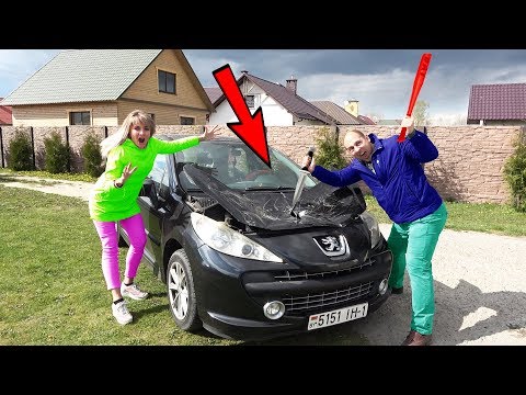 Видео: Толик УНИЧТОЖИЛ МАШИНУ Лены в ХЛАМ. * ВСЕ из-за ПОГРОМА*..