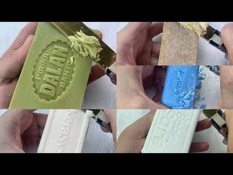 Видео: Резка сухого/ лакированного мыла. ASMR Dry/ lacquered soap cutting