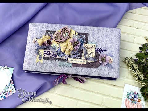 Видео: Альбом женский №265 "Гармония души"/скрапбукинг.