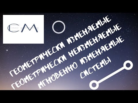 Видео: Геометрически изменяемые, геометрически неизменяемые, мгновенно изменяемые системы.