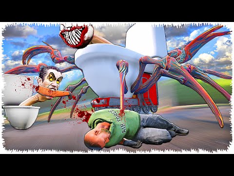 Видео: Скибиди әжетханалар Джоннидың түбіне жетті (GTA V)