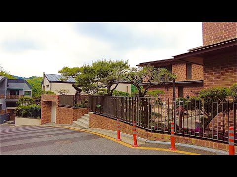 Видео: Прогулка в Гуги-донг, красивый богатый район к северу от Сеула в Корее