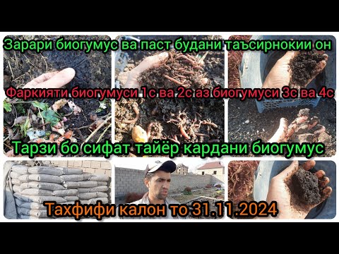 Видео: Зарари биогумус, фарқияти биогумуси 1с аз 3сомони, биогумуси паст сифат ва хушсифат.