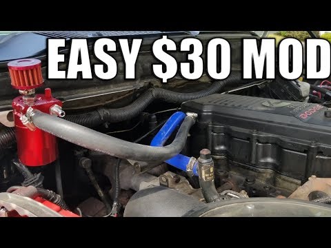 Видео: Как установить маслоуловитель на двигатель CUMMINS объемом 6.7 л!!