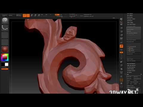 Видео: Уменьшение количества полигонов в ZBRUSH для ЧПУ ( 3д принтера)