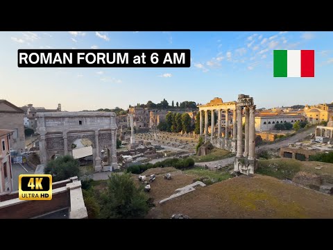 Видео: 4K Пешеходный тур | Через Римский форум | Июнь 2024 года