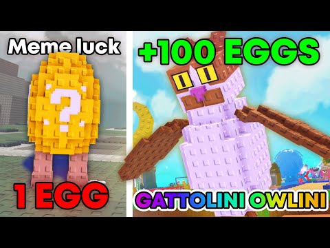 Видео: Я вылупил более 100 МЕМОВ УДАЧИ с вероятностью в 1 процент!