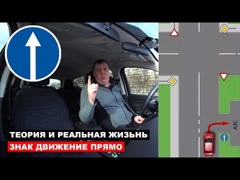 Видео: Теория и Реальная Жизнь. Знак движение прямо