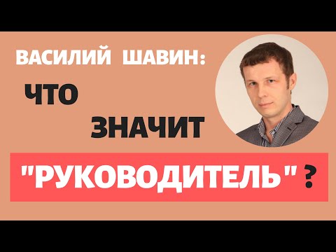 Видео: Понятие "руководитель юридического лица". Василий Шавин, юрист по трудовому праву.