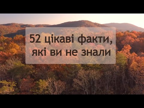 Видео: 52 цікаві факти, які ви не знали