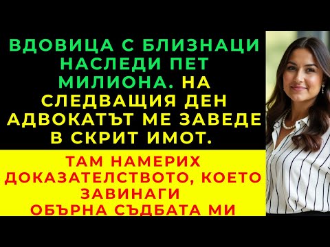 Видео: Майка, Току-Що Овдовяла С Близнаци Наследява 5 Млн. На Следващия Ден Адвокатът Я Води До Скрит Имот.