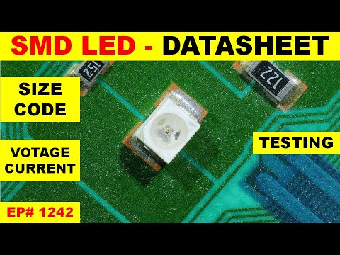 Видео: {1242} SMD-светодиод, тестирование, код размера и техническое описание