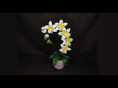 Видео: Орхидея из бисера  / beaded orchid