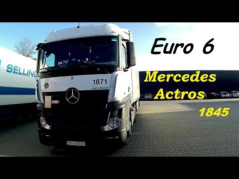 Видео: EU №40 Обзор салона Mercedes Actros 1845 Euro 6