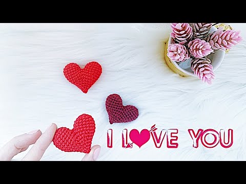 Видео: Сердечко валентинка крючком за 15 минут! Мастер-класс DIY Heart Valentine (eng pattern inside)