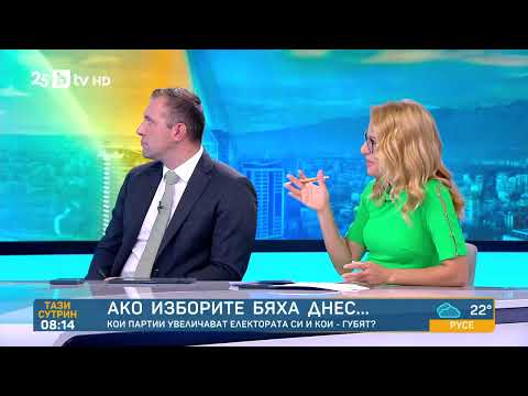 Видео: При предсрочни избори: ДПС-„Ново начало“ почти се изравнява с ПП-ДБ, „Възраждане“ губи симпатизанти
