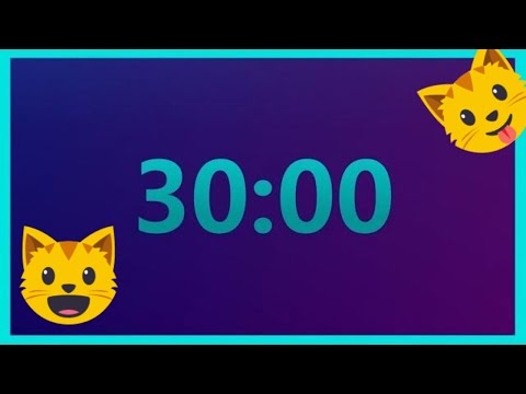 Видео: 30-минутный таймер обратного отсчета с громким звуковым сигналом (без музыки) @TimerClockAlarm