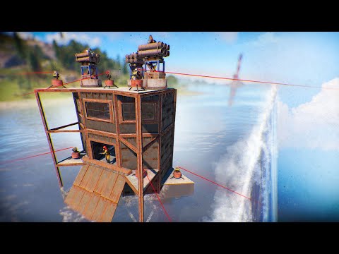 Видео: Домик на ВОДЕ Донатеров на КРАЮ КАРТЫ в Rust/Раст