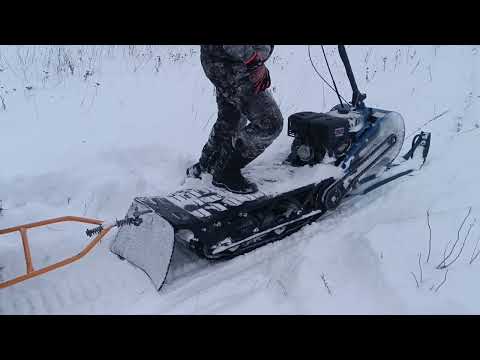 Видео: открытие сезона на снегокате