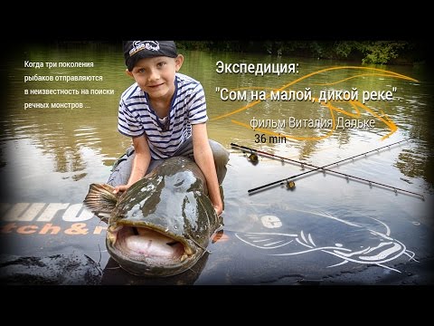 Видео: Рыбалка на сома на маленькой, дикой реке. Ловля сома с сыном