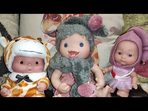 Видео: Три пупса. Крошик Боня, эльфик Перси от нинес де онил и малышка с бубенчиком от ламаджик