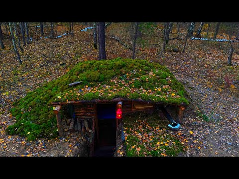 Видео: УТЕПЛИЛ ЗЕМЛЯНКУ МХОМ | ОБРАБОТКА СТЕН от ГРИБКА