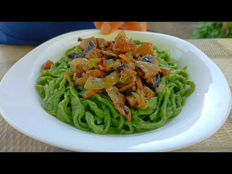 Видео: Такую ВКУСНЯТИНУ смогут приготовить все/ Лапша с Зеленью и ВКУСНЫМ Гарниром