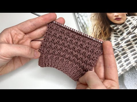 Видео: 😍🔥 ЭТО ЧТО-ТО НЕВЕРОЯТНОЕ! НЕ ПОВЕРИТЕ КАК ЛЕГКО ВЯЖЕТСЯ! Узор спицами