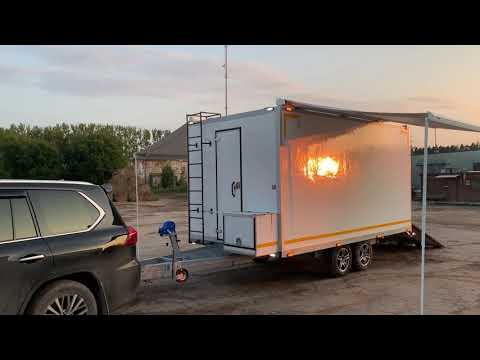 Видео: Прицеп-мастерская, дом на колесах
